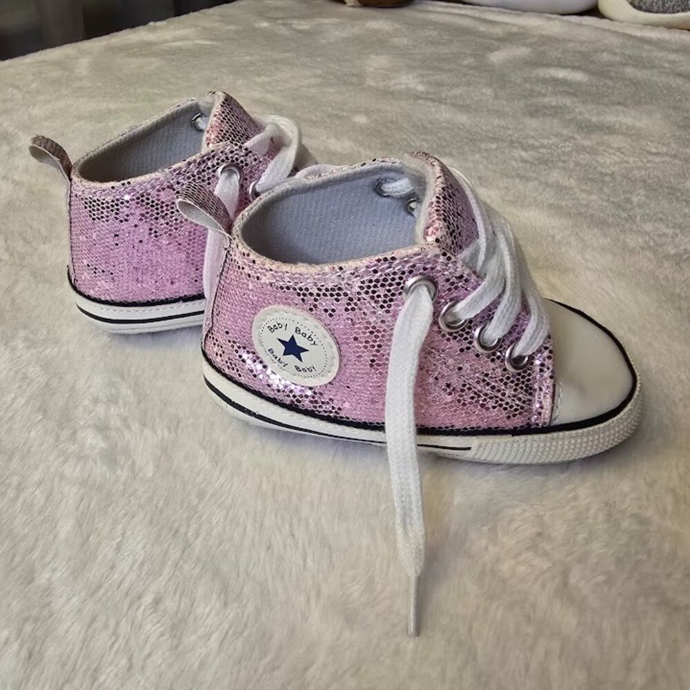 Light Pink Sequin Shoes